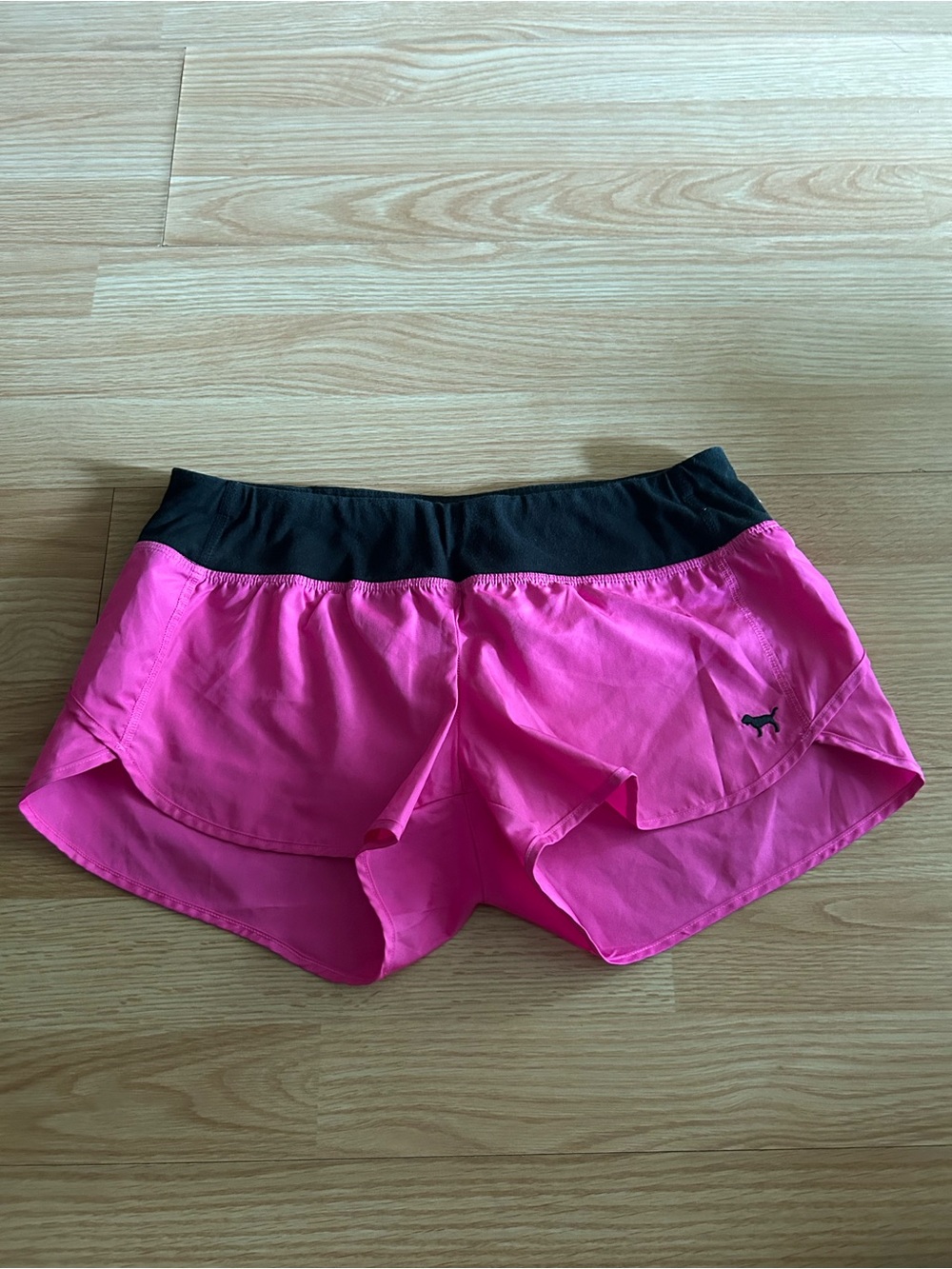 Victoria’s Secret Pink Bright Pink Dog Logo Running Shorts XS
